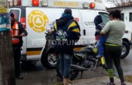 FAMILIA DERRAPA DE MOTOCICLETA EN AVENIDA DE MMORELOS, SE MOVILIZAN LAS AUTORIDADES.