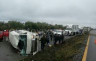 NUEVE HERIDOS EN VOLCADURA REGISTRADA EN CARRETERA NACIONAL.