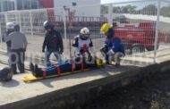 CAE DE MOTOCICLETA, CONDUCTOR RESULTA LESIONADO, ASEGURA LE CERRARON EN PASO.