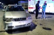 CHOQUE DE CRUCERO EN MMORELOS, CONDUCTOR DE MOTO RESULTA HERIDO AL IMPACTAR CONTRA AUTO.