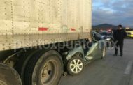 MUERE ELEMENTO FEDERAL AL CHOCAR CONTRA UN TRAILER, EN GALEANA.