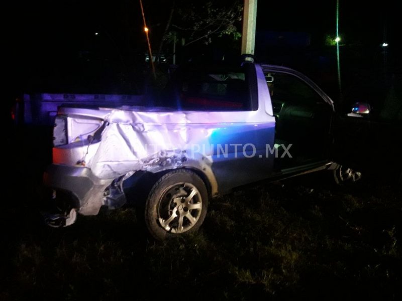 ACCIDENTE VIAL EN CARRETERA NACIONAL EN ALLENDE, REPORTAN DAÑOS MATERIALES.