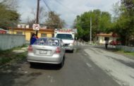 CHOQUE ENTRE DOS VEHÍCULOS EN CALLES DE MMORELOS, REPORTAN SOLO DAÑOS MATERIALES.