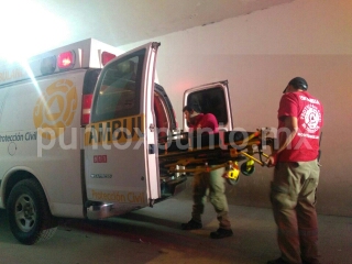 TRASLADAN HERIDO POR ARMA BLANCA A HOSPITAL GENERAL EN MMORELOS