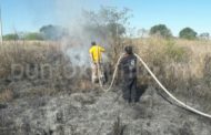 INCENDIO DE PASTIZAL EN GENERAL TERÁN MOVILIZA A PROTECCIÓN CIVIL Y BOMBEROS.