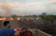 INCENDIO MOVILIZA A PROTECCIÓN CIVIL Y BOMBEROS DE GENERAL TERÁN.