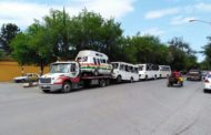 RETIRA LA AGENCIA ESTATAL DEL TRANSPORTE UNIDADES EN MONTEMORELOS POR NO CONTAR CON PERMISOS DE OPERACIÓN.