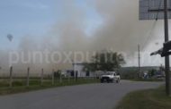 INCENDIO DE PASTIZAL EN LOMA PRIETA MMORELOS, ALERTAN POR GASERA.