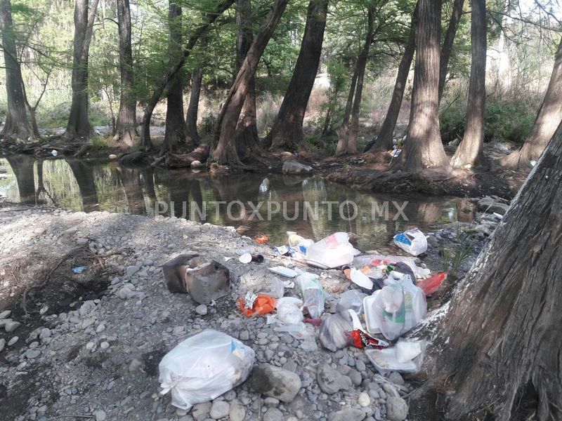 ASI TERMINARON LAS AREAS DESPUÉS DE LOS DIAS QUE DISFRUTO LA POBLACIÓN EN ALLENDE EN SEMANA SANTA.