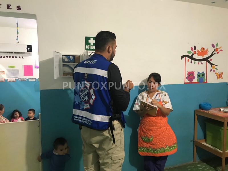 PROTECCIÓN CIVIL SUPERVISA GUARDERIAS EN MONTEMORELOS.