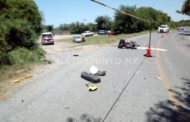 CHOCA CAMIÓN URBANO CON MOTOCICLETA PERDIENDO LA VIDA EL CHÓFER EN LINARES.