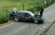 ACCIDENTE EN CARRETERA NACIONAL, AUTO CAE DE PUENTE EN ALLENDE.