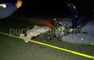 MUERE MOTOCICLISTA AL ESTRELLARSE DE FRENTE CON UNA CAMIONETA EN EN LLANO EN GENERAL TERÁN.