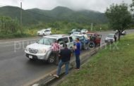 CHOQUE TIPO CARAMBOLA EN SANTIAGO EN CARRETERA NACIONAL