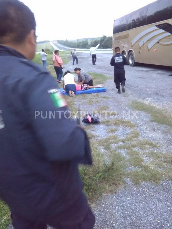 MUERE MENOR MIENTRAS VIAJABA CON SU MADRE EN AUTOBÚS DE PASAJEROS.