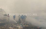 RELLENO SANITARIO SE INCENDIA EN LINARES, GENERANDO MOVILIZACION DE PROTECCION CIVIL Y BOMBEROS.