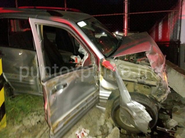 DOS PERSONAS LESIONADAS EN CHOQUE TIPO ALCANCE Y PROYECCIÓN EN AVENIDA DE ALLENDE.