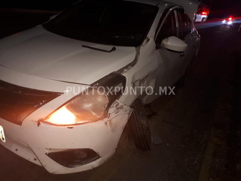 CHOQUE TIPO ESTRELLAMIENTO EN SANTIAGO, REPORTAN SOLO DAÑOS MATERIALES.