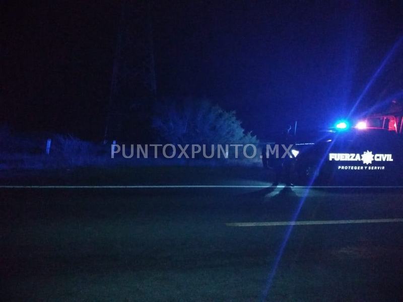 LOCALIZA FUERZA CIVIL PERSONA SIN VIDA EN CARRETERA CADEREYTA REYNOSA.