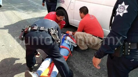 CHOQUE EN SANTIAGO, REPORTAN PERSONAS LESIONADAS.