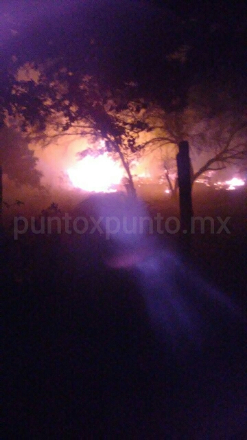 EVACUAN FAMILIAS EN GENERAL TERÁN POR INCENDIO EN LA PURÍSIMA.