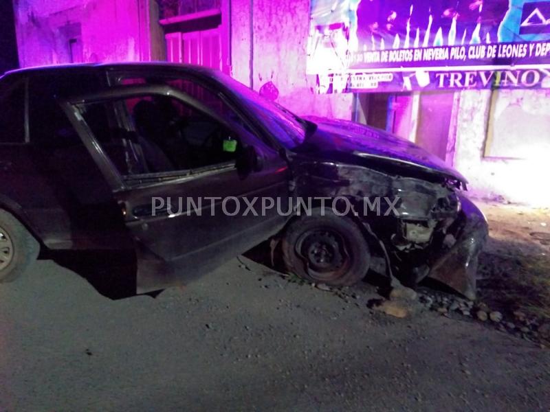 UNA PERSONA LESIONADA EN CHOQUE ESTA MADRUGADA EN MMORELOS.