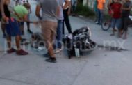 ATROPELLAN A MOTOCICLISTA EN BARRIO JALISCO