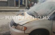 INCENDIO DE VEHÍCULO EN ALLENDE GENERA LA MOVILIZACION DE PROTECCIÓN CIVIL Y BOMBEROS.