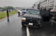 CHOQUE TIPO CARAMBOLA EN CARRETERA NACIONAL EN MMORELOS, REPORTAN UNA PERSONA LESIONADA.