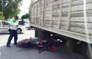 CHOQUE EN CRUCE DE CALLES EN MONTEMORELOS, CONDUCTOR DE MOTO RESULTA HERIDO.