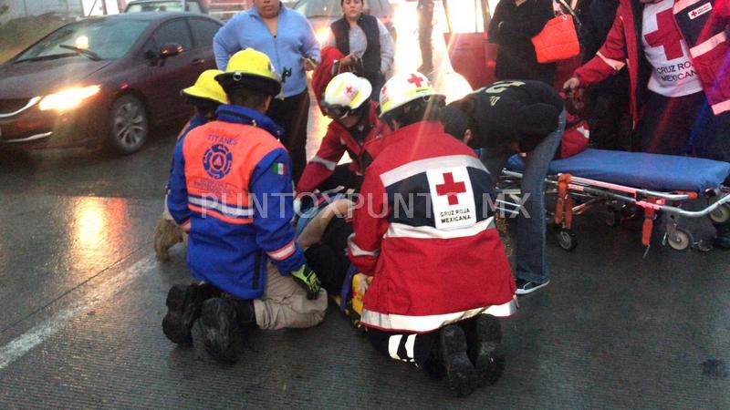 ACCIDENTE VIAL EN ALLENDE REPORTAN PERSONAS LESIONADAS.