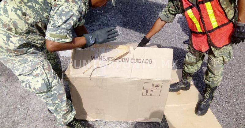 EN GENERAL BRAVO ENCUENTRAN EN HIELERA CRISTAL, LA TRANSPORTABAN EM AUTOBÚS DE PASAJEROS.