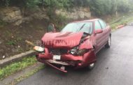 DOS PERSONAS LESIONADAS EN CHOQUE POR ALCANCE EN CARRETERA NACIONAL.