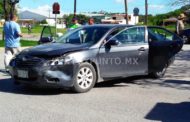 CHOQUE EN CRUCE DE AVENIDAS EN MMORELOS, REPORTAN DOS PERSONAS LESIONADAS.