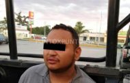 ROBA MOTOCICLETA Y PASEA A MUJER, LOS DETIENEN FUERZA CIVIL EN MMORELOS EN SEVEN DE LA ROTONDA.