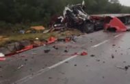 TRES MUERTOS ES EL SALDO DE UN CHOQUE ENTRE DOS TRÁILERES EN CARRETERA NACIONAL.