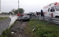 MUERE INGENIERO DE PEMEX AL ESTRELLARSE CONTRA MURO DE CONTENCIÓN EN CARRETERA NACIONAL EN HUALAHUISES.