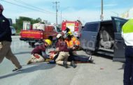 CINCO LESIONADOS EN ACCIDENTE VIAL QUE SE REGISTRÓ EN AVENIDA DE MMORELOS.