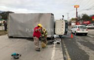 VOLCADURA EN CARRETERA NACIONAL EN ALLENDE.