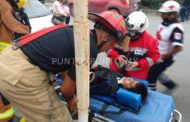 NIÑO ES ALCANZADO POR UN VEHÍCULO CUANDO CIRCULABA EN SU BICICLETA, RESULTA LESIONADO.