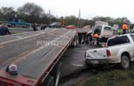 CARAMBOLA EN LA NACIONAL, PARTICIPAN 3 UNIDADES SE CIERRA LA CARRETERA