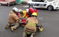 RESULTA LESIONADO AL DERRAPAR EN MOTOCICLETA, LO TRASLADAN A HOSPITAL.