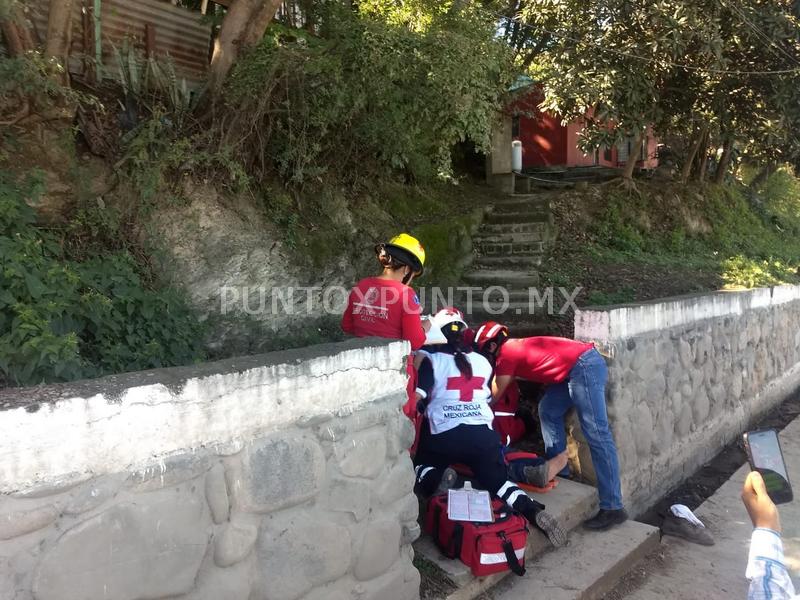 CON CAMIÓN DE VALORES ES ATROPELLADO EN ALLENDE, LO AUXILIA LA CRUZ ROJA.