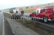 VOLCADURA Y CHOQUE EN LA NACIONAL