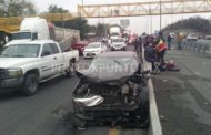 ACCIDENTE TIPO CARAMBOLA EN CARRETERA NACIONAL, REPORTAN LESIONADOS.