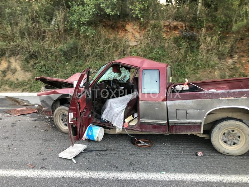 SALE DE SU TRABAJO, CHOCA CONTRA CAJA DE TRÁILER EN CARRETERA NACIONAL EN ALLENDE, MUERE.