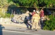 MUERTO AL VOLCAR VEHÍCULO EN QUE VIAJABA EN CARRETERA MONTEMORELOS GENERAL TERÁN.