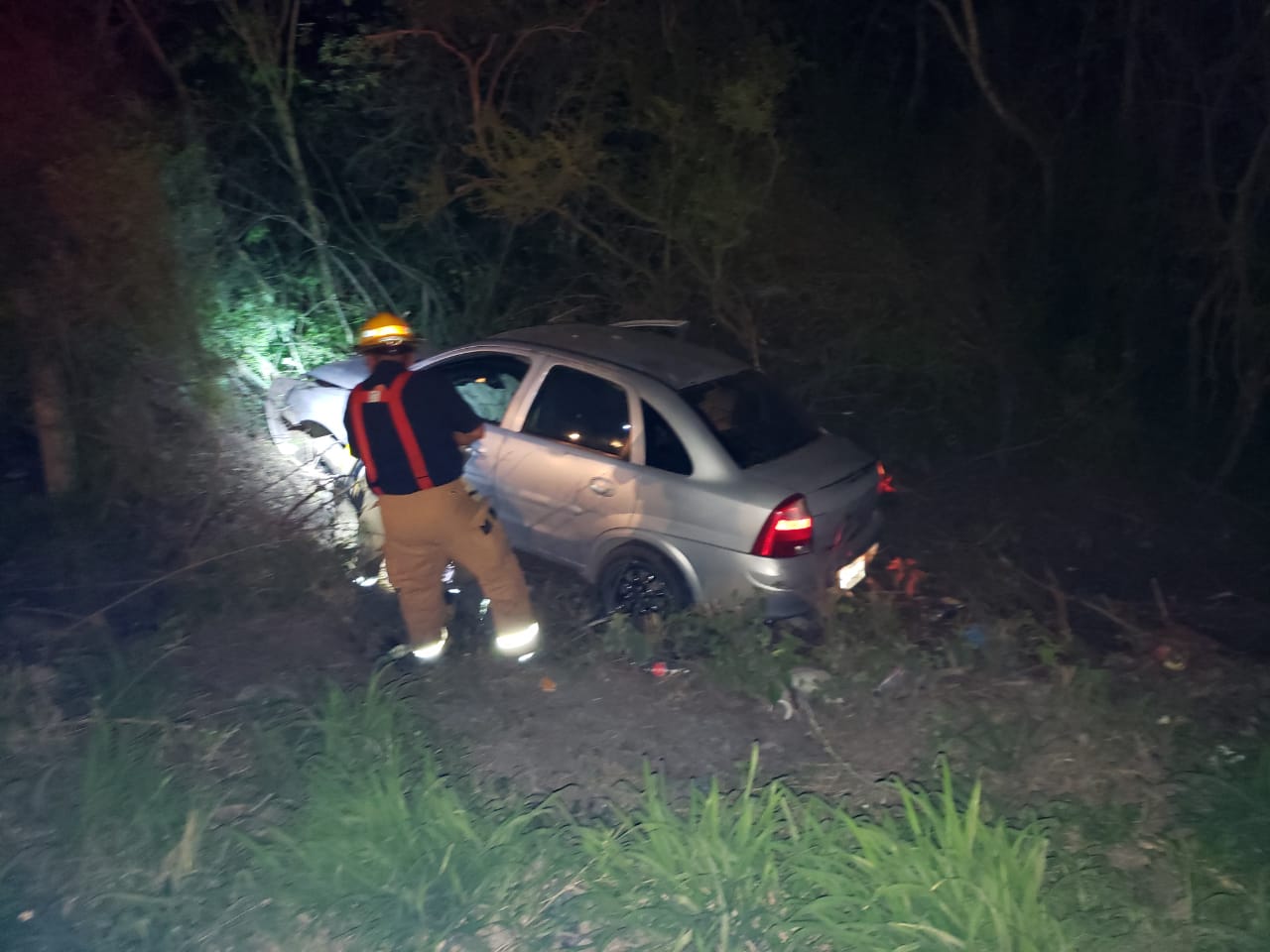 SE SALEN DE CARRETERA EN LA NACIONAL