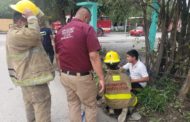 NIÑO PIERDE CONTROL Y CAE CON BICICLETA A CERCA DE PUAS, LO ATIENDEN POR LESIONES.