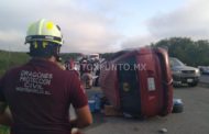 VOLCADURA EN LINARES LÍMITES CON MONTEMORELOS, REPORTAN LESIONADOS.